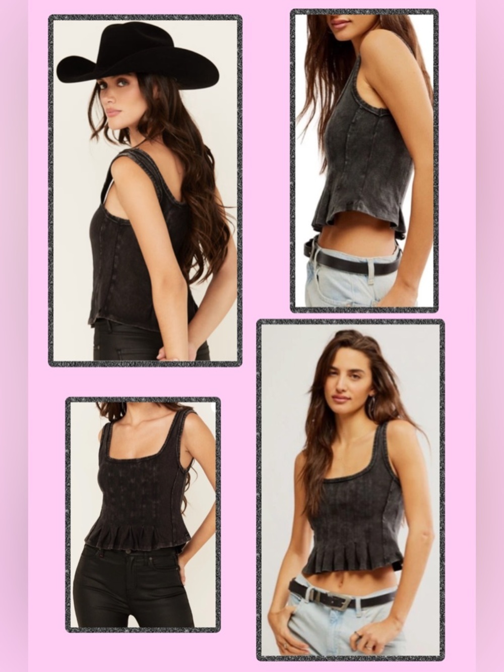 FREE PEOPLE We The Free Roller Tank / Black / XS - Picture 2 of 14